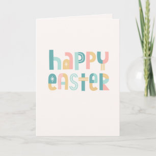 Fun und Funky Typografy Happy Oaster Card Karte