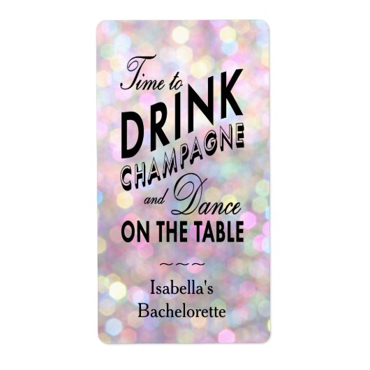 Fun und Kokettes Weinetikett (Vorne)