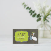 Fun- und moderne Business-Cards für Baby-Boutique Visitenkarte (Stehend Vorderseite)