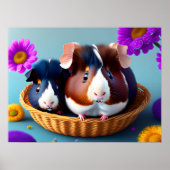 Fun und niedliche Guinea Poster (Vorne)