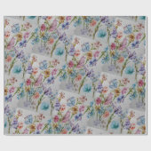 Fun und Whimsikale Schmetterlinge und Blume Geschenkpapier (Flach)