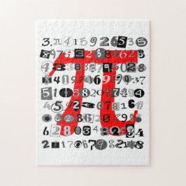 Fun und Whimsikale Ziffern des Pi-Throw-Kissens Puzzle