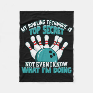 Fun Unglaublich witzig Bowler Joke Spaß Funny Bowl Fleecedecke