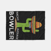 Fun Unglaublich witzig Bowler Joke Spaß Funny Bowl Fleecedecke (Vorderseite (Horizontal))