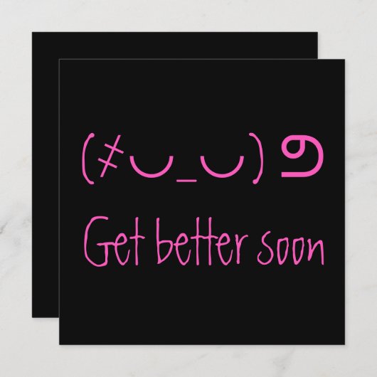 Fun Unicode Rosa wird besser bald Karte (Vorne/Hinten)