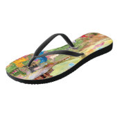 Fun Unicorn Flip Flops angepasste Erwachsene, schl Badesandalen (Schrägansicht)