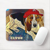Fun Unique Custom Clyde Dog  Mousepad (Mit Mouse)