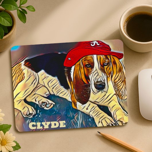 Fun Unique Custom Clyde Dog  Mousepad