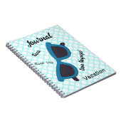 Fun Vacation Road Trip Sunglasses Art Journal Notizblock (Rechte Seite)