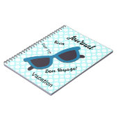 Fun Vacation Road Trip Sunglasses Art Journal Notizblock (Linke Seite)