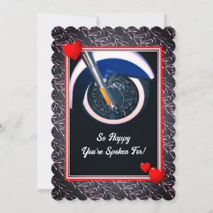 Fun Valentine Biker Card Feiertagskarte