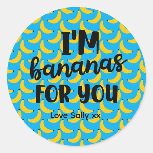 Fun Valentine Favor for Friends, Classmates & Coup Runder Aufkleber (Vorderseite)