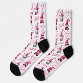 Fun Valentine Gnome Socken (Linkes Detail)