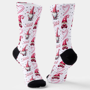 Fun Valentine Gnome Socken
