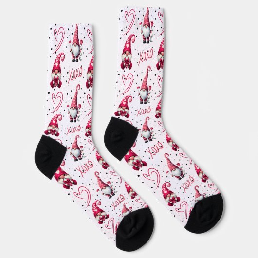 Fun Valentine Gnome Socken (Rechts)