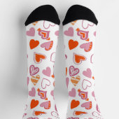 Fun Valentine Hearts Socks Socken (Oben)