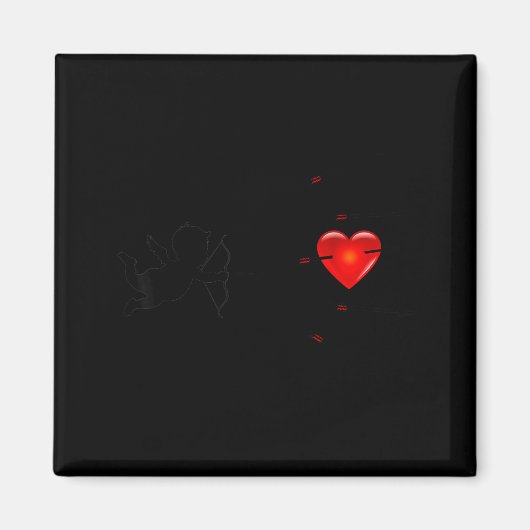 Fun Valentine's Day - Cud Heart &amp; Arrows Tee S Magnet (Vorne)