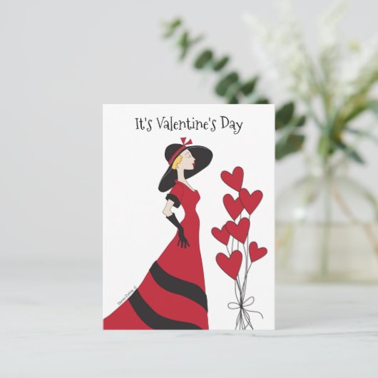 Fun Valentine's Day Postkarte (Stehend Vorderseite)