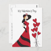 Fun Valentine's Day Postkarte (Vorne/Hinten)