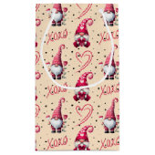 Fun Valentins Gnomes Kleine Geschenktüte (Rückseite)