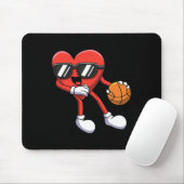 Fun Valentinstag Heart Playing Bysketbyll Boys K Mousepad (Mit Mouse)
