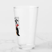 Fun Vampire-Themed Halloween-Design Glas (Links)