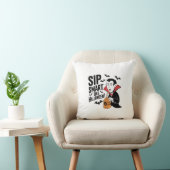 Fun Vampire-Themed Halloween-Design Kissen (Stuhl )