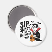 Fun Vampire-Themed Halloween-Design Magnet (Vorderseite/Rückseite)