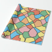 Fun Varicolored Classic Random Shapes Geschenkpapier (Ungerollt)
