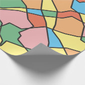 Fun Varicolored Classic Random Shapes Geschenkpapier (Ecke)