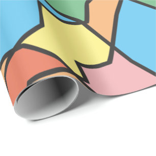 Fun Varicolored Classic Random Shapes Geschenkpapier
