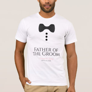 Fun Vater der Groom Black Krawatte Hochzeit T - Sh T-Shirt