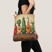 Fun Vegetables Wiederverwendbares Lebensmittelgesc Tasche (Von Nahem)