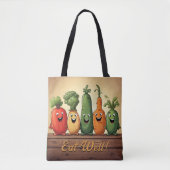 Fun Vegetables Wiederverwendbares Lebensmittelgesc Tasche (Vorderseite)