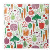 Fun Vegetation Muster Fliese (Vorderseite)