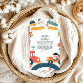 Fun Vehicle Cars Boy Baby Shower Books for Baby Begleitkarte