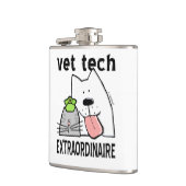 Fun Vet Tech Extraordinator Flachmann (Links)
