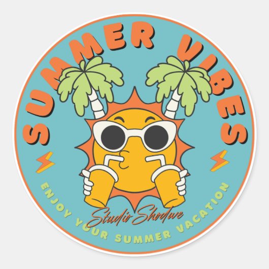 Fun Vibes Sticker (Vorderseite)