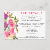 Fun Vibranet Fuchsia Floral Begleitkarte (Vorderseite)