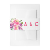 Fun Vibranet Fuchsia Floral Einladungsbanderole (Vorderseite Beispiel)