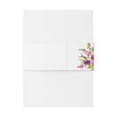 Fun Vibranet Fuchsia Floral Einladungsbanderole (Rückseitenbeispiel)