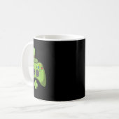 Fun Video Game Console St Patricks Day Kids Gamers Kaffeetasse (Vorderseite Links)