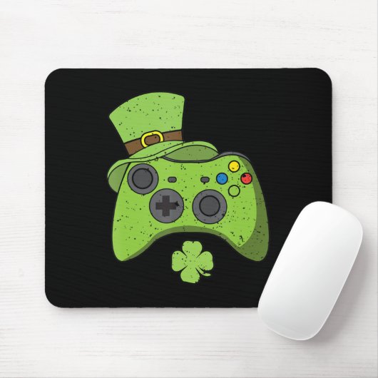 Fun Video Game Console St Patricks Day Kids Gamers Mousepad (Mit Mouse)
