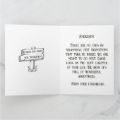 Fun Vintag Camper Trailer Happy-Rentenkarte Dankeskarte (Innenseite)