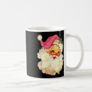 Fun Vintag Pink Santa Claus Pink Weihnachtsdesign Kaffeetasse