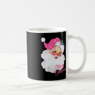Fun Vintag Pink Santa Claus Pink Weihnachtsdesign Kaffeetasse