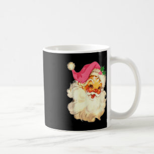 Fun Vintag Pink Santa Claus Pink Weihnachtsdesign Kaffeetasse