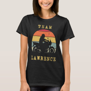 Fun Vintag Retro Sunset Lawrence Motorrad-Fahrer T-Shirt
