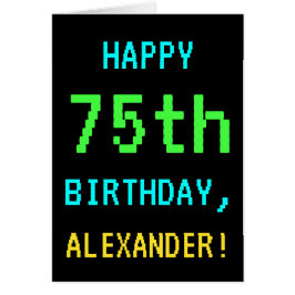 Fun Vintag / Retro Videospiel Schauen 75. Geburtst