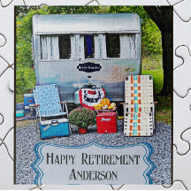 Fun Vintage Camper Trailer Happy Retirement
